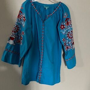 Elegant Blue Women's Tunic